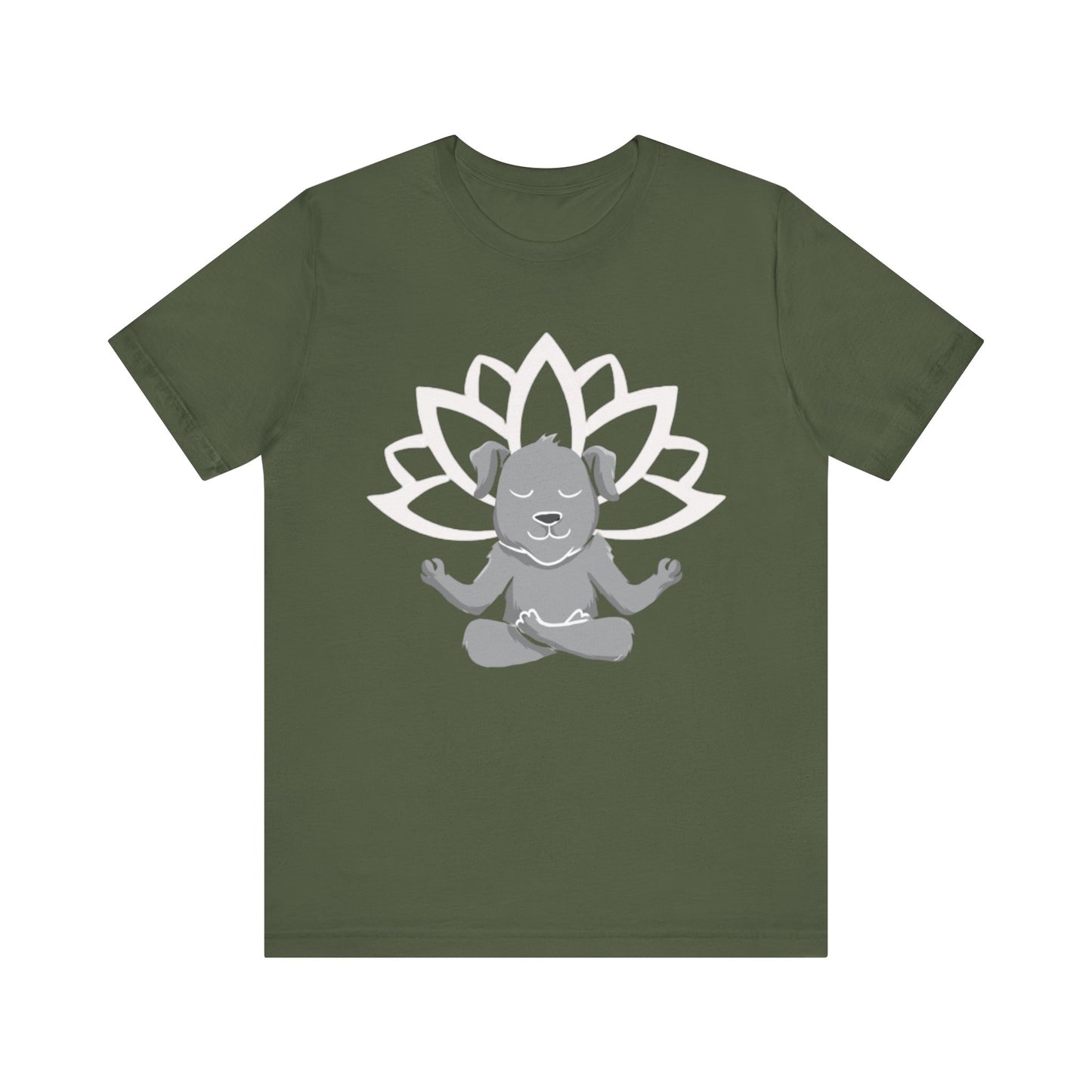 Lotus Dog - Unisex Jersey Short Sleeve Tee