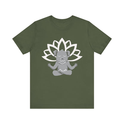 Lotus Dog - Unisex Jersey Short Sleeve Tee