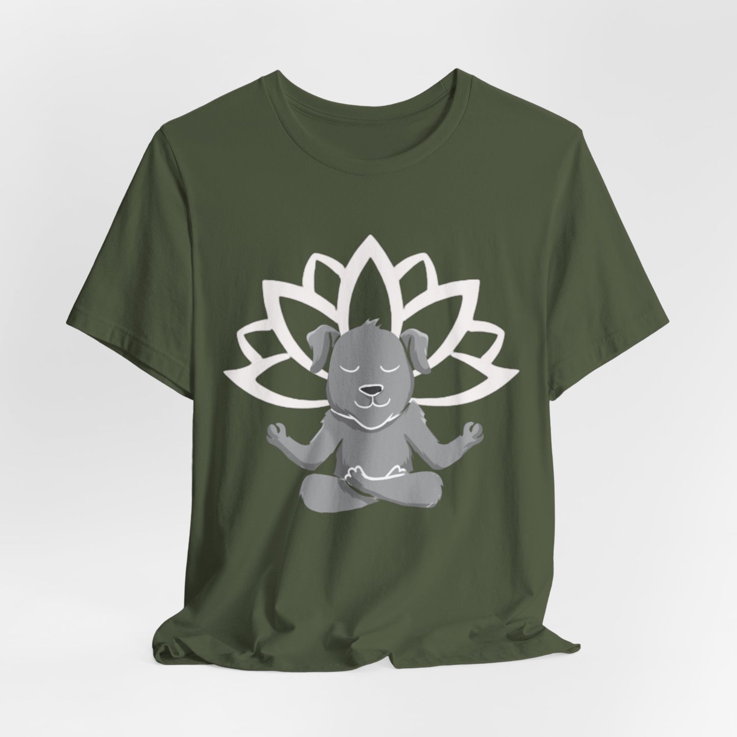 Lotus Dog - Unisex Jersey Short Sleeve Tee