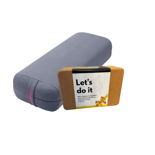 Yoga & Fitness Bundle (Block & Bolster)