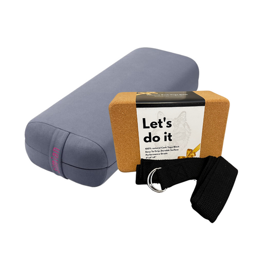 Yoga & Fitness Bundle (Strap - Block - Bolster)